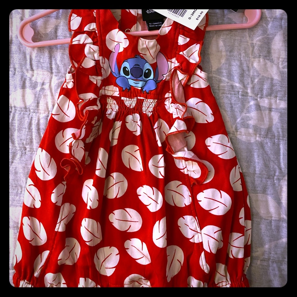 NWT 0-3 month Lilo and Stitch Romper